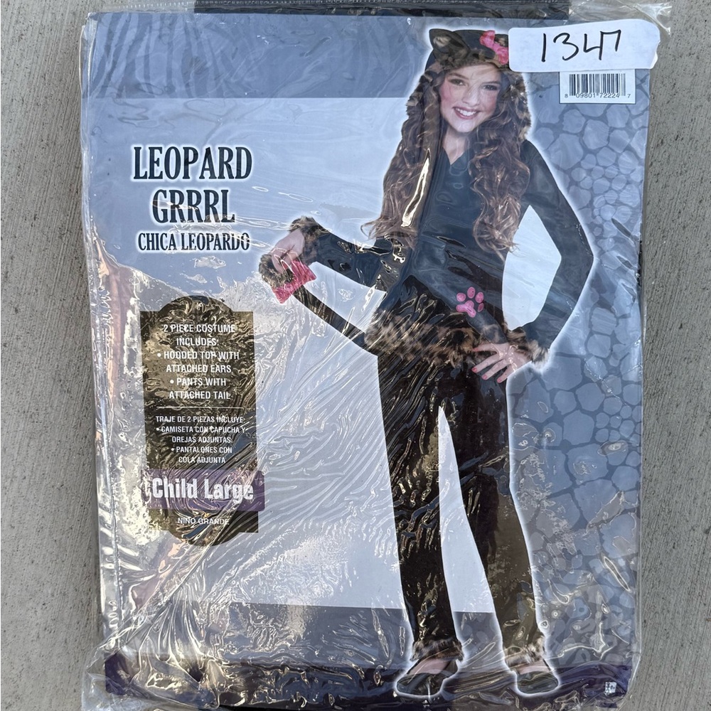 Leopard Grrrl Kids Costume - Black and Pink